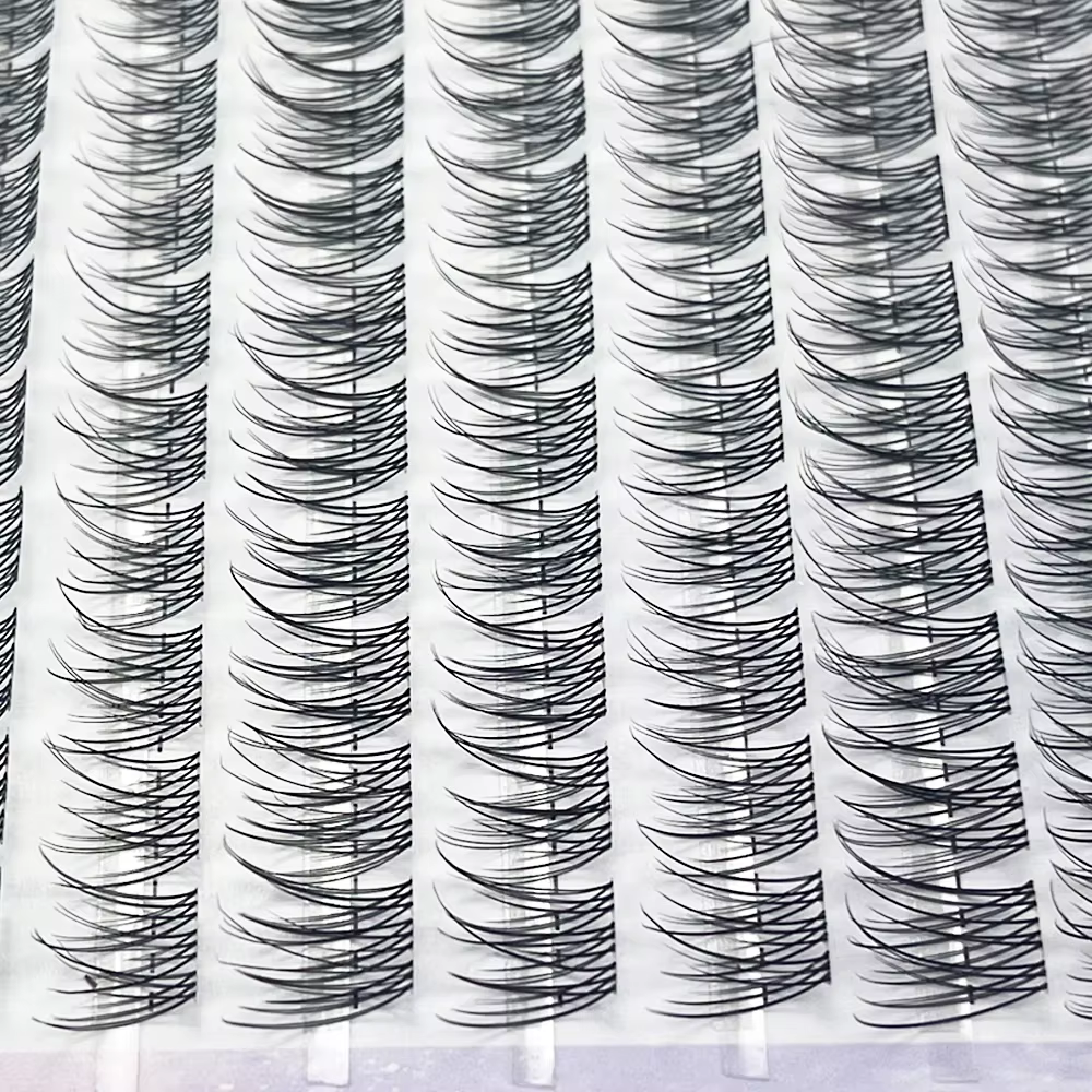 1/boîte 120 paquets vison faux cils naturel russe 3D laes individuel extension de cils cluster outil