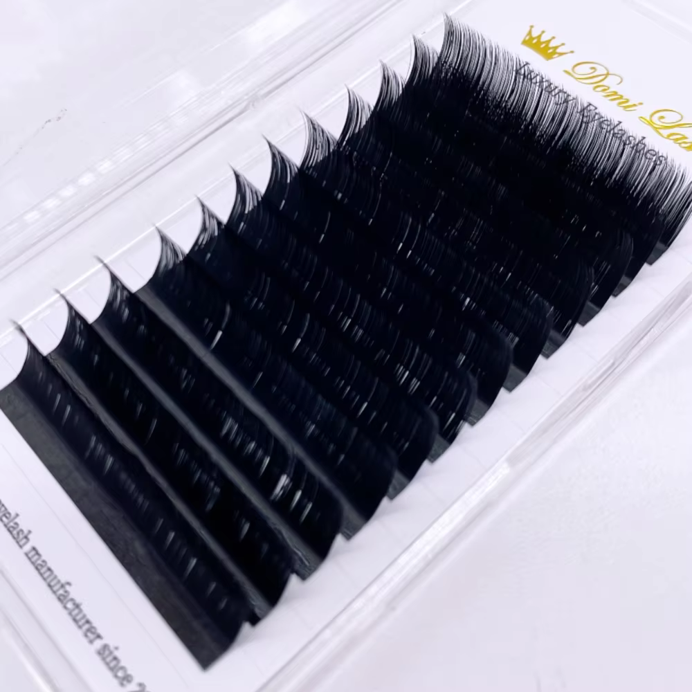 LB LC-Faux-Cils Individuels Courbés en Faux Vison, Doux et Facile à Utiliser, Volume Russe Classique