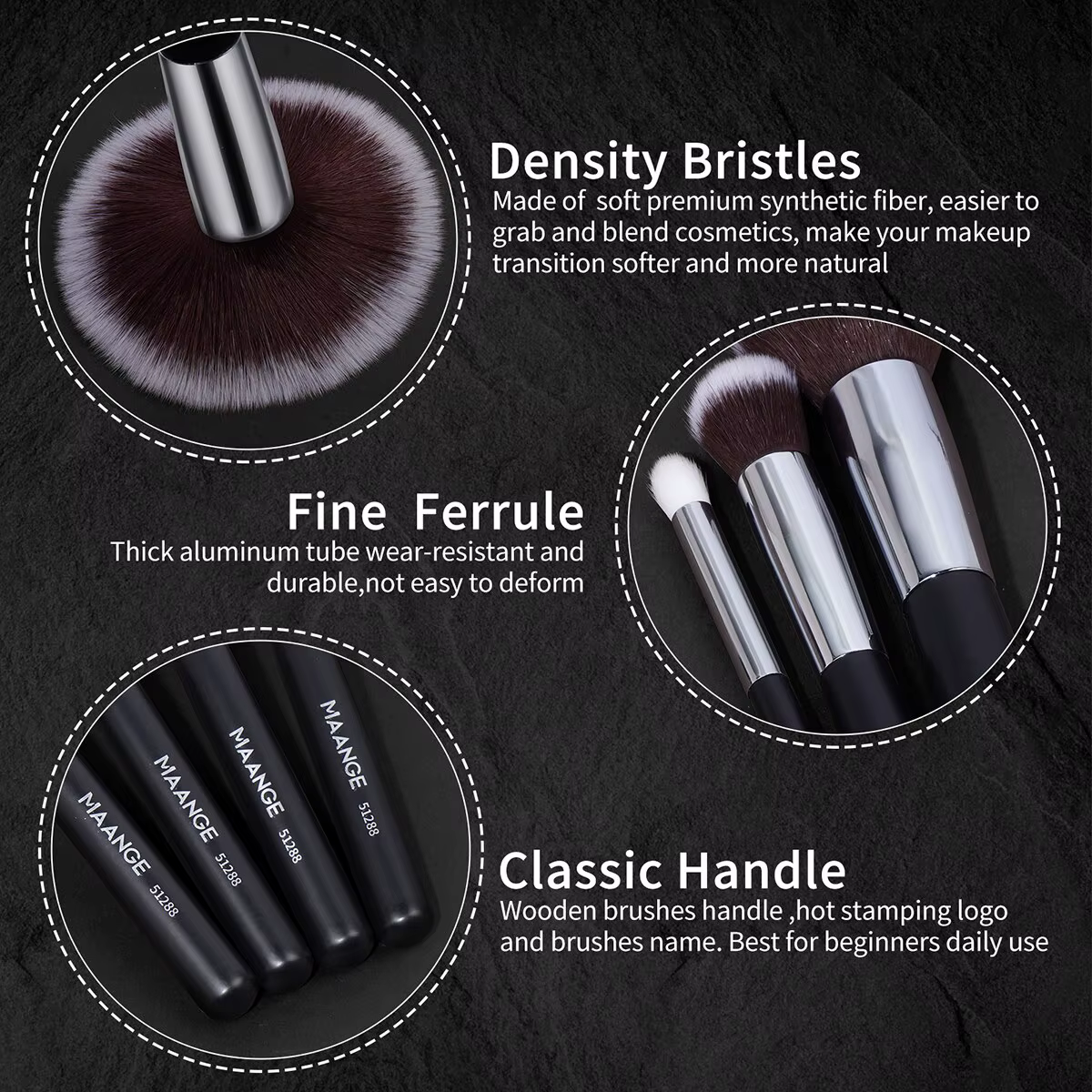 Ensemble de pinceaux de maquillage professionnels, 30 pièces, outils de beauté cosmétiques, fond de