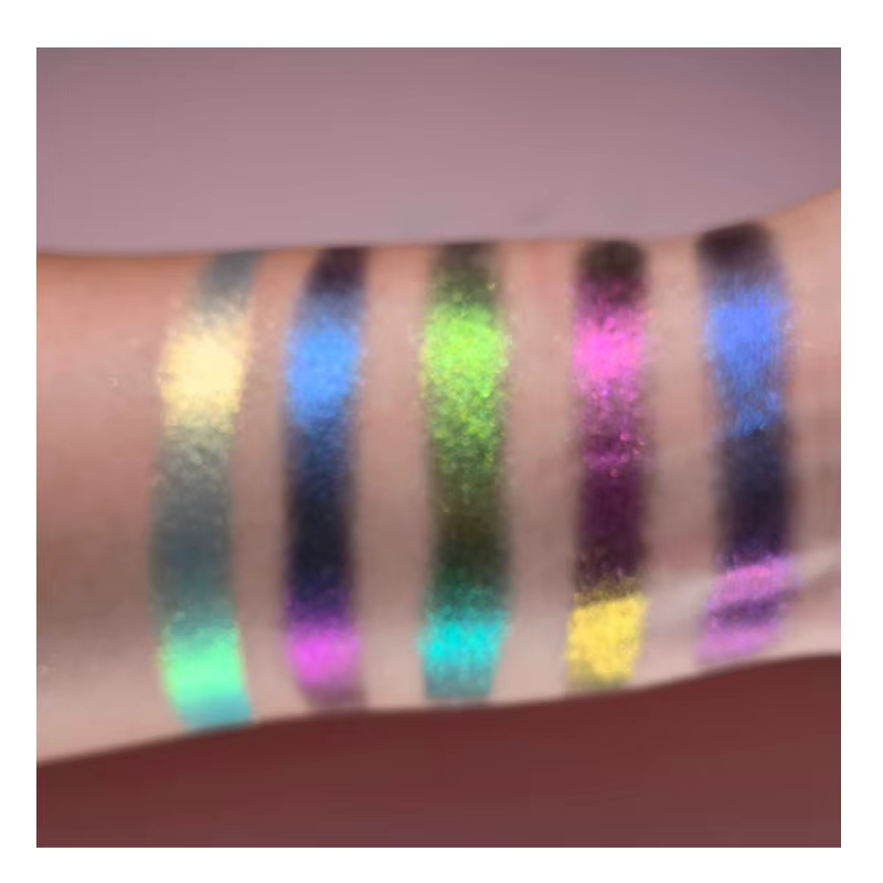Chameleon extrême nuit cinq couleurs Palette bleu couleur caméléon fard à paupières maquillage créat