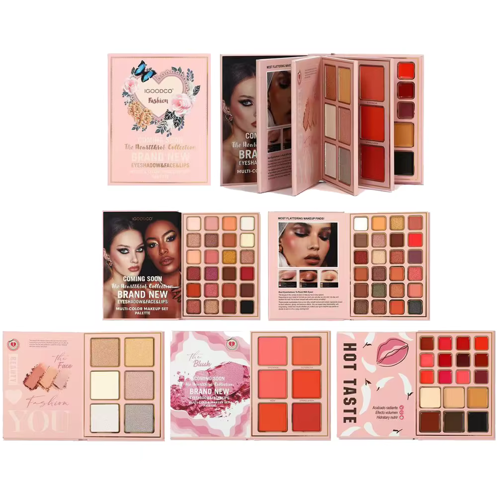 Palette de fards à paupières à paillettes, 78 couleurs, mat, imperméable, Collection de fards à paup