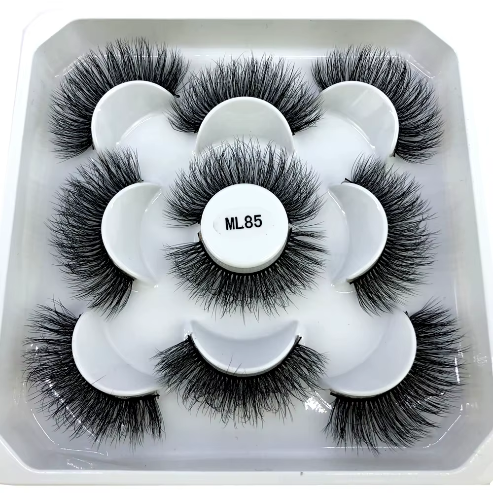 Nouveau 5 paires 8-25mm naturel 3D faux cils faux cils kit de maquillage vison cils extension vison