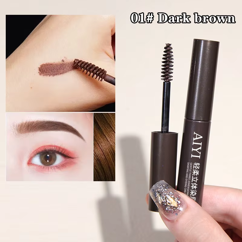 Mascara pour sourcils 3D naturel, teinture pour sourcils imperméable et résistante aux bavures, cosm