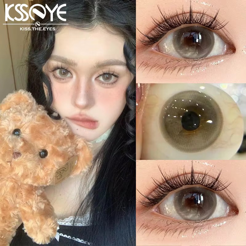 KSSEYE 1 paire de nouvelles lentilles coréennes lentilles de Contact colorées avec degrés lentilles