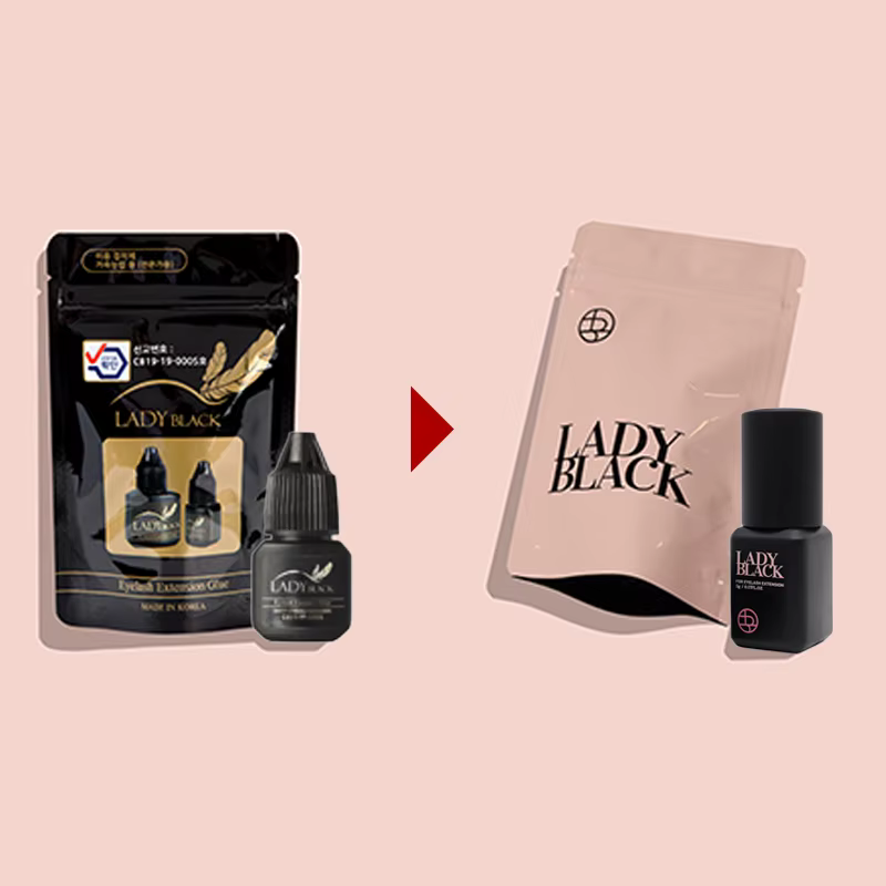 Colle à cils noirs pour femmes, 5 bouteilles, séchage coréen, plus rapide, Extensions de faux-cils,