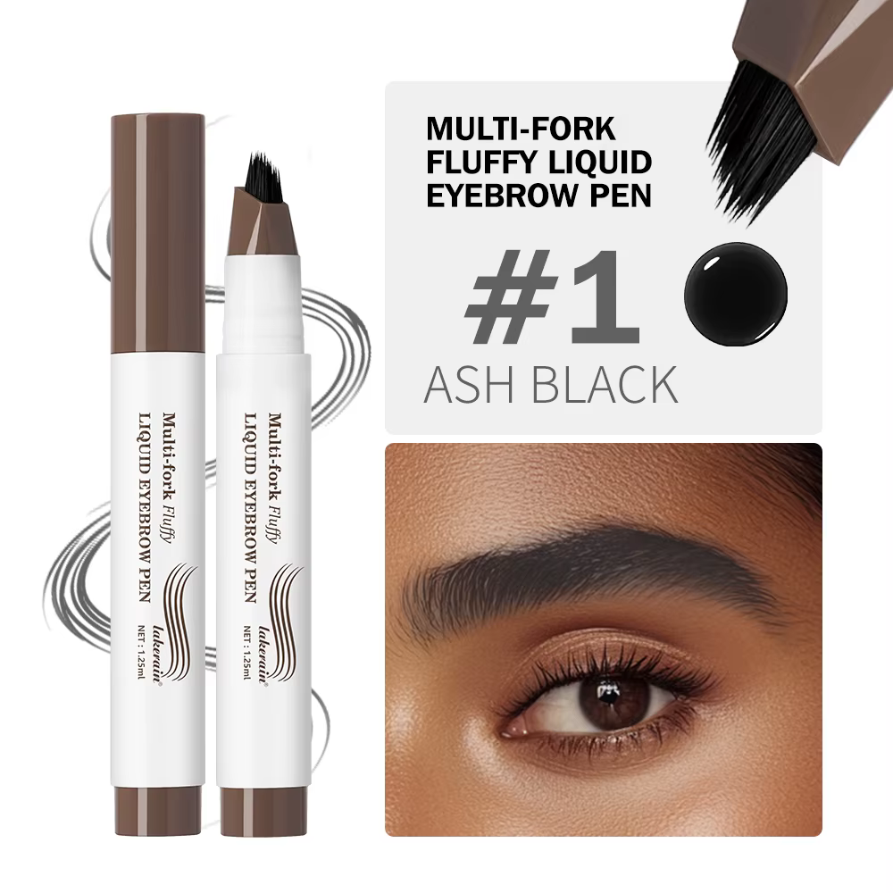 Stylo de Microblading à sourcils 4D avec pointe de fourchettes, crayon de tatouage imperméable à lon