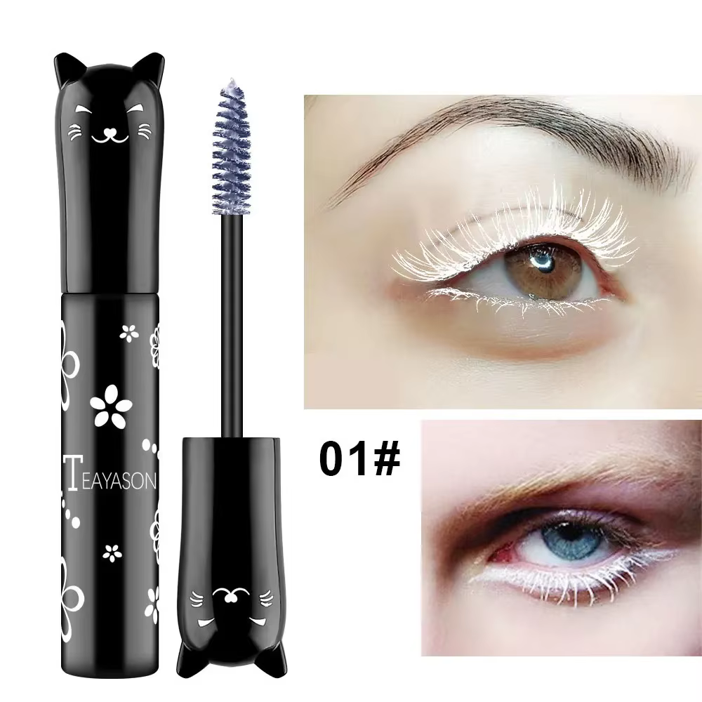Mascara 6 couleurs imperméable à l'eau séchage rapide cils boucles Extension maquillage cils bleu ro