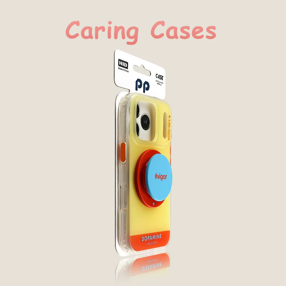 Coque pour iPhone 17 Pro Max Jaune avec base orange, support magnétique, bords souples en silicone,