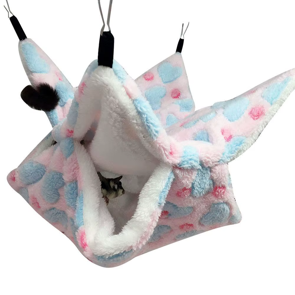Hamac suspendu tendance pour hamster, lit pour écureuil, sac de couchage pour animaux de compagnie