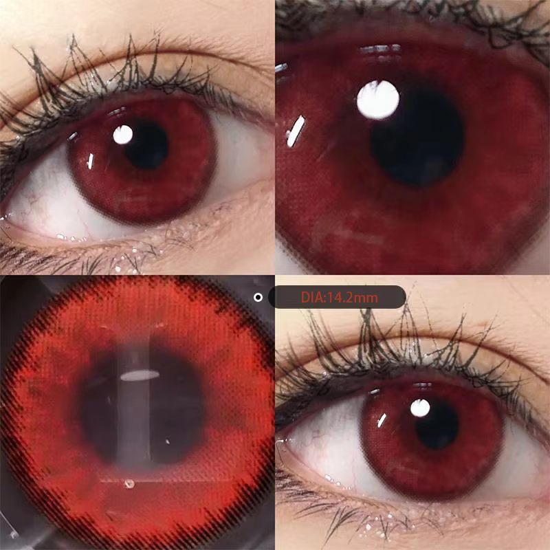 Lentilles de couleur naturelle pour les yeux, 2 pièces, lentilles de Contact de couleur annuelle pou