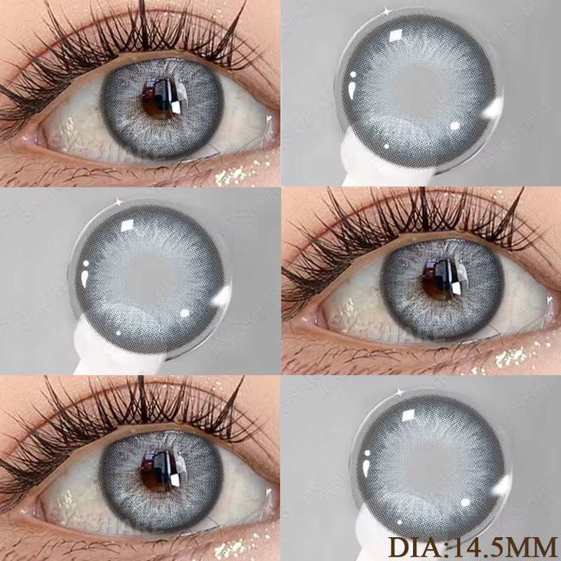 AMARA 1 paire de lentilles de Contact colorées marron lentilles pour grands yeux lentilles vertes él