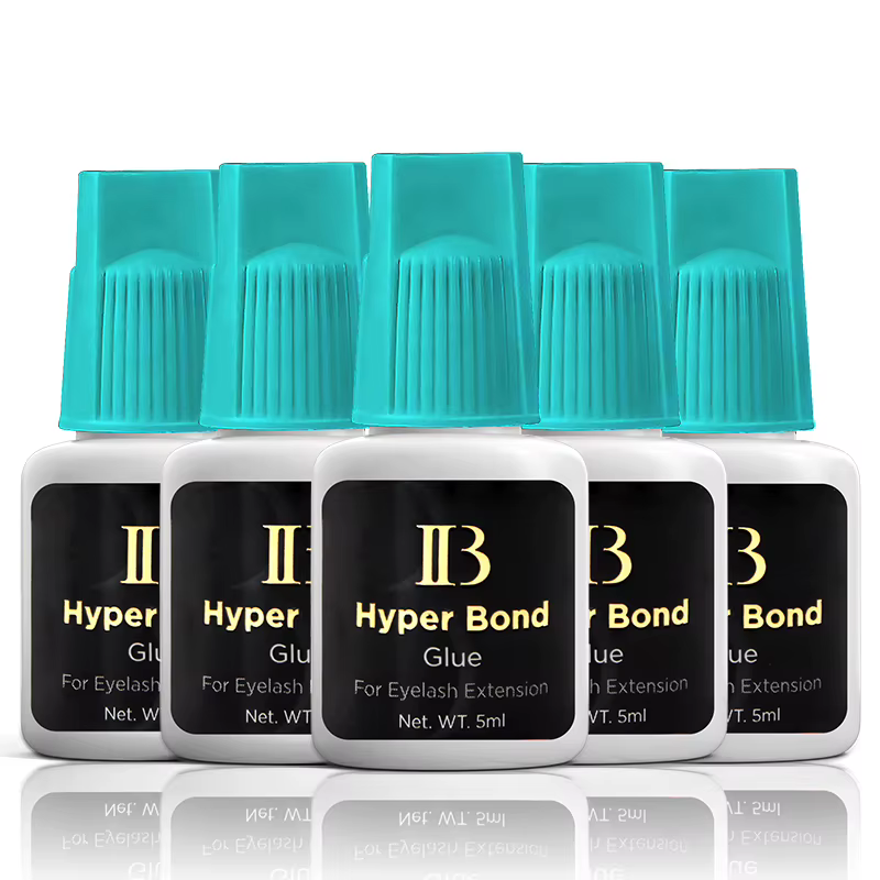 IBeauty – bouchon Cyan Hyper Bond, 5 bouteilles, fournitures pour Extensions de cils, colle, outils