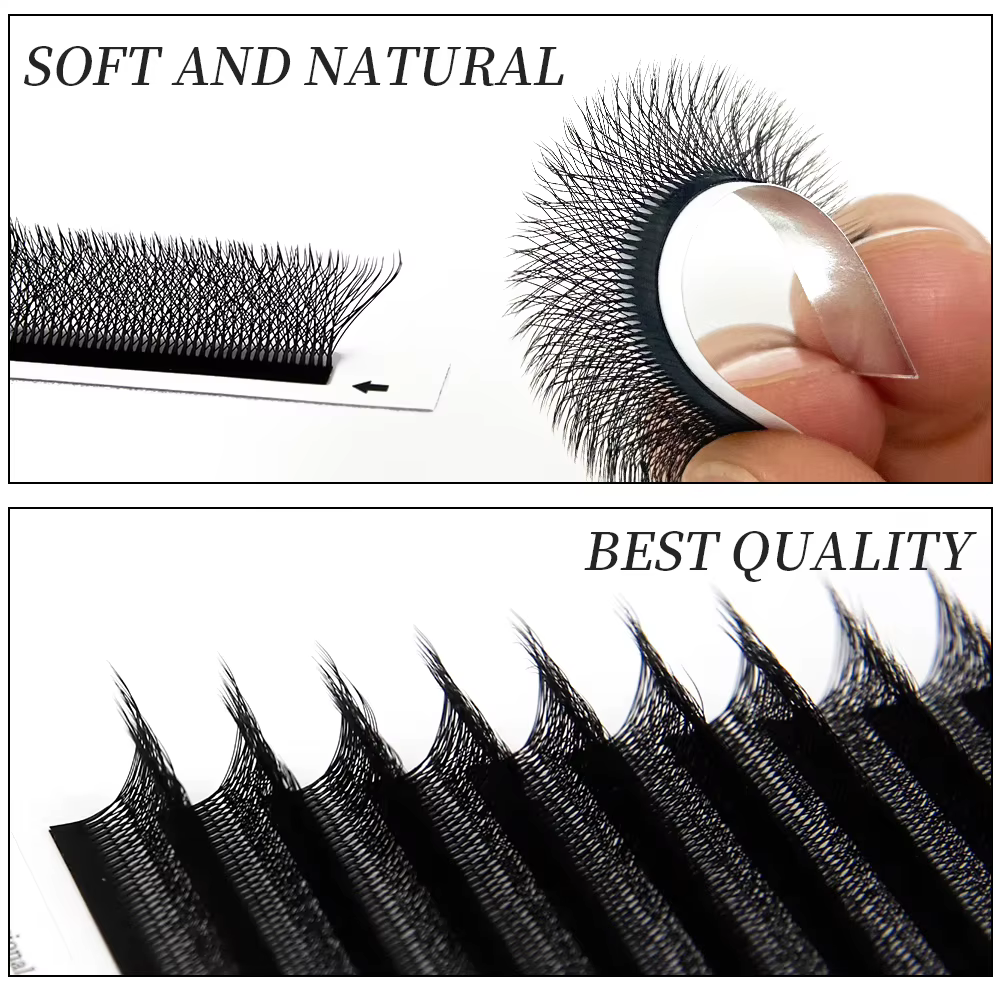 Extensions de cils en forme de W JB Jeyelabeau 3D/4D/5D, faux cils 6D/8D en vison synthétique, bouqu