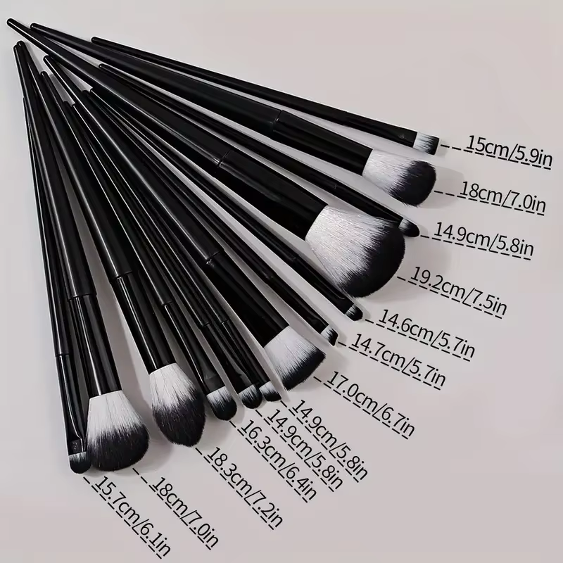 Ensemble de pinceaux de maquillage professionnels, 13 pièces, détails doux, Blush, surligneur, fond