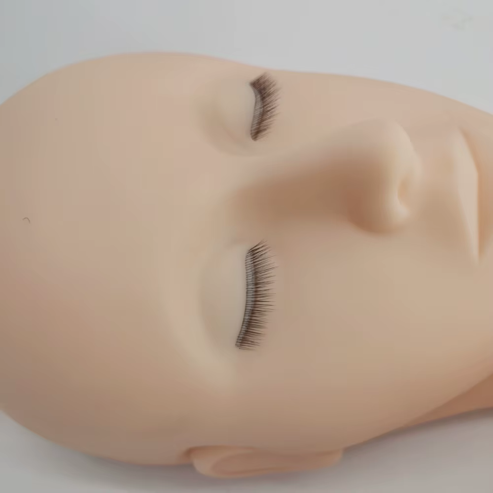 Tête de Mannequin 4D pour la Pratique de l'Extension des Cils, Outils de Formation au Greffage avec