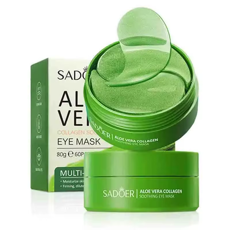 Masque pour les yeux au collagène de l'e Vera, 60 pièces, suppression des cernes, patchs hydratants 