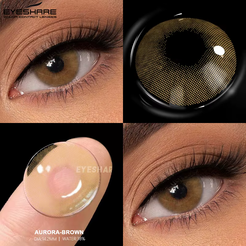 EYESHARE 1 paire de lentilles de contact de couleur naturelle belles pupilles lentilles pour les yeu