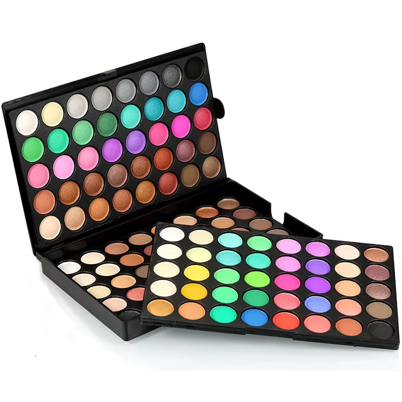 Ensemble de maquillage fard à paupières 120 couleurs, mat et nacré, double Texture, imperméable, lon