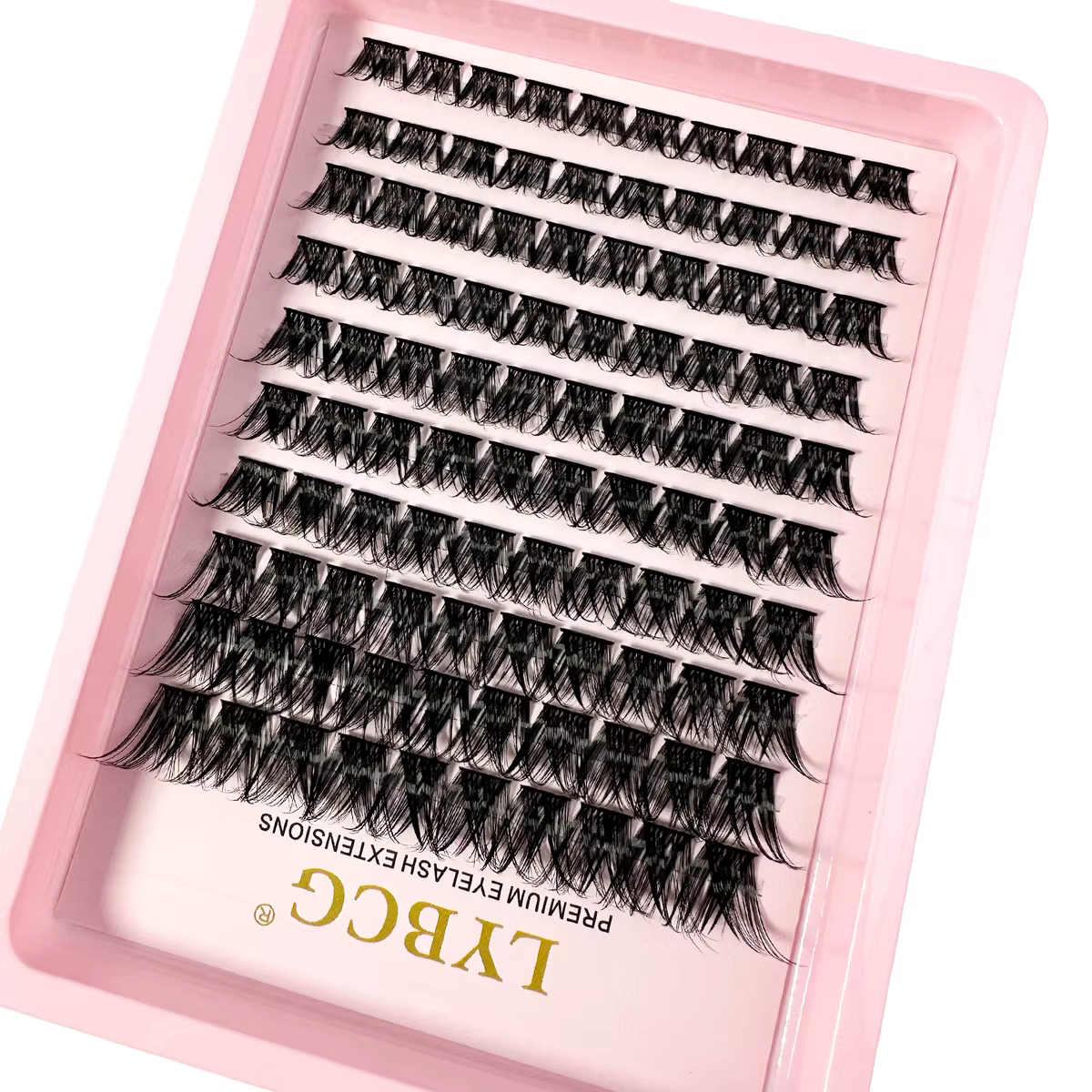 10 rangées 0.07mm bricolage grappe cils moelleux Volume Extension de cils naturel segmenté faux cils
