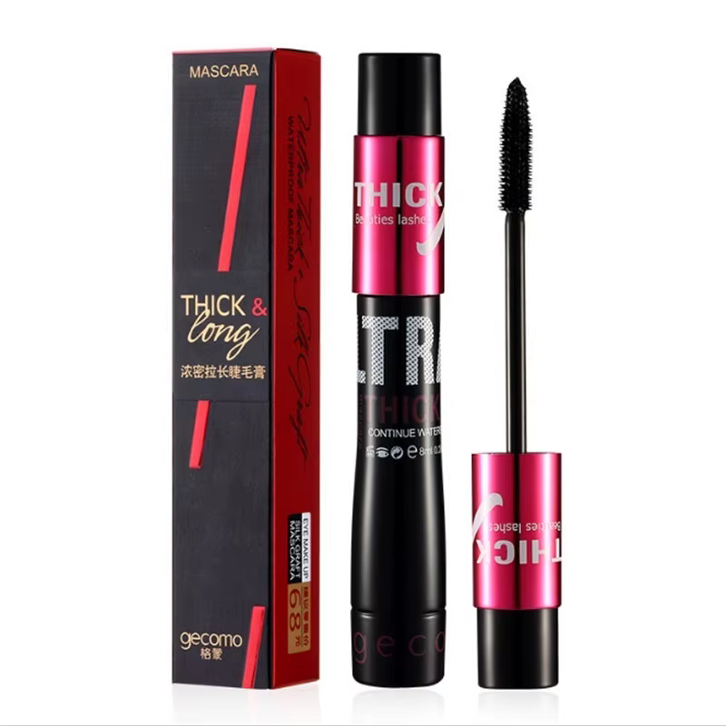 Créez des cils longs naturellement bouclés sans bavures, ensemble de Mascara en fibres avec doubles 