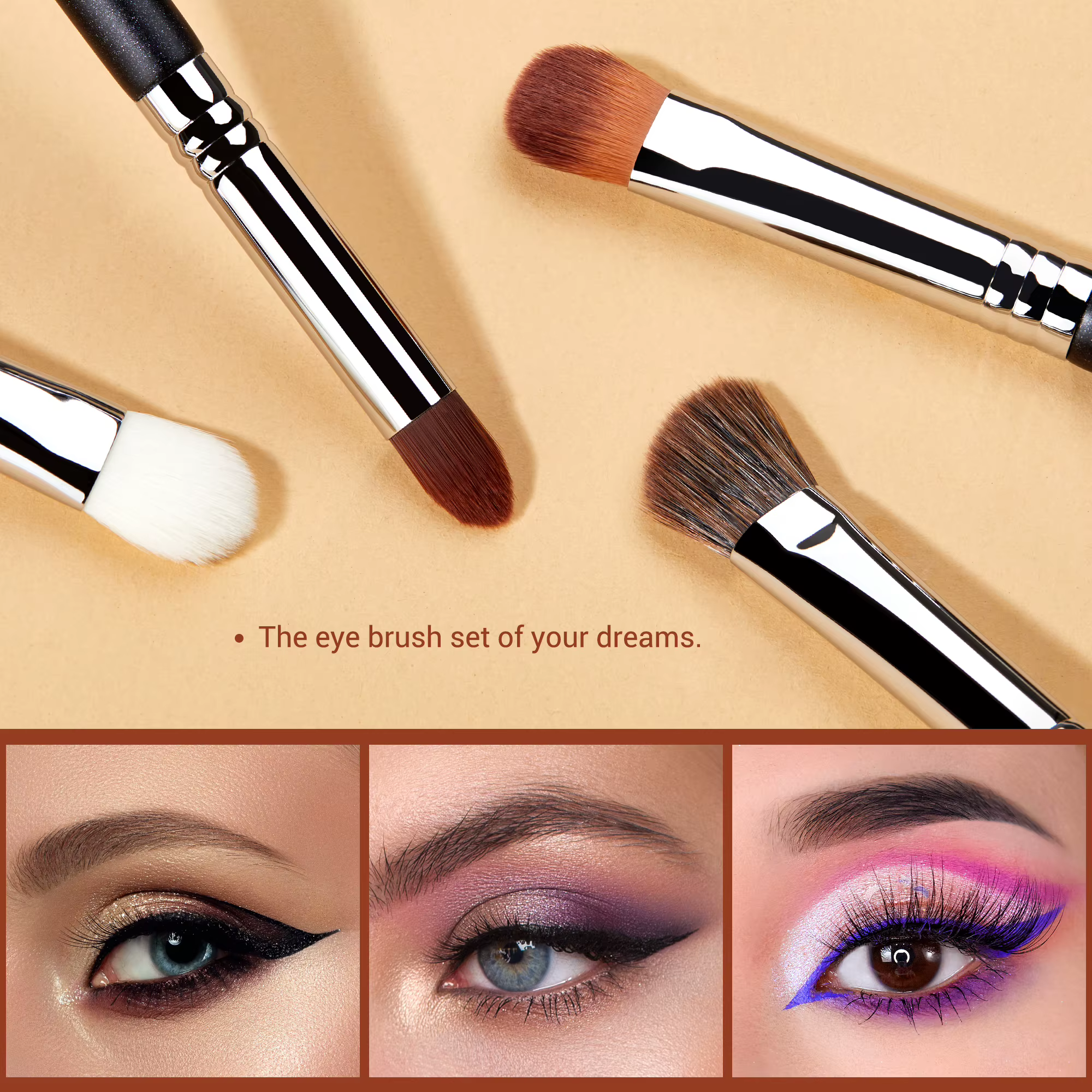 Jessup-Ensemble de pinceaux de maquillage pour les yeux, noir, synthétique, premium, ombre à barrage