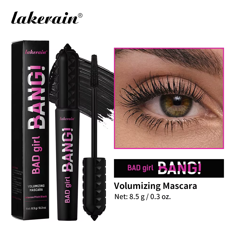 Mascara volumisant Lakerain 360 °   Mascara volumisant pour cils, imperméable, anti-bavures, longue 