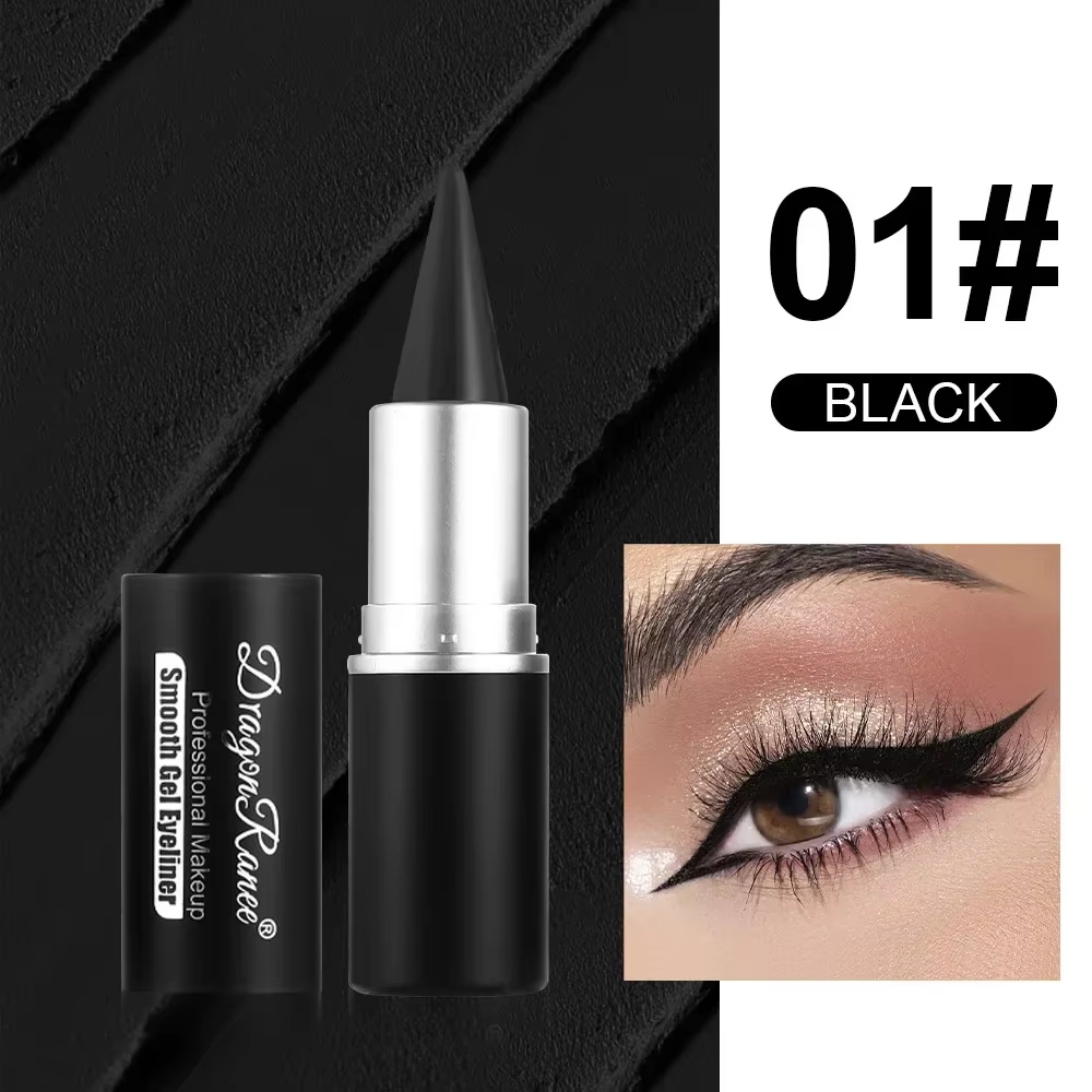 Stylo crème Eyeliner de couleur noir mat violet, pointe pointue, Gel pour les yeux, maquillage de Co