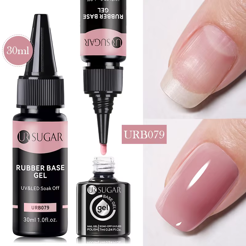UR SUGAR 30ml Gel de Base en caoutchouc nu sans lingette couche de finition recharge paquet grand Vo