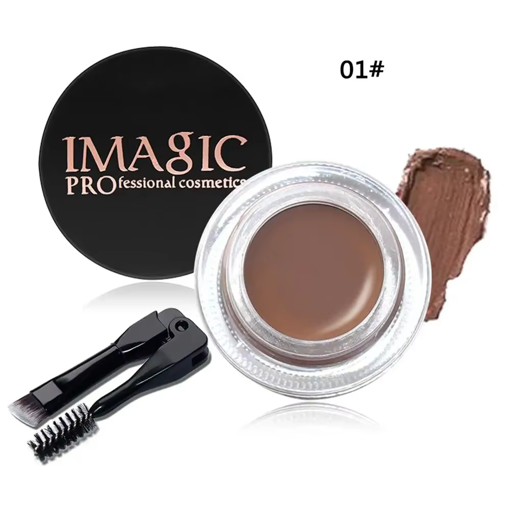 IMAGIC professionnel teinte des sourcils outil de maquillage crème à sourcils imperméable 6 couleurs