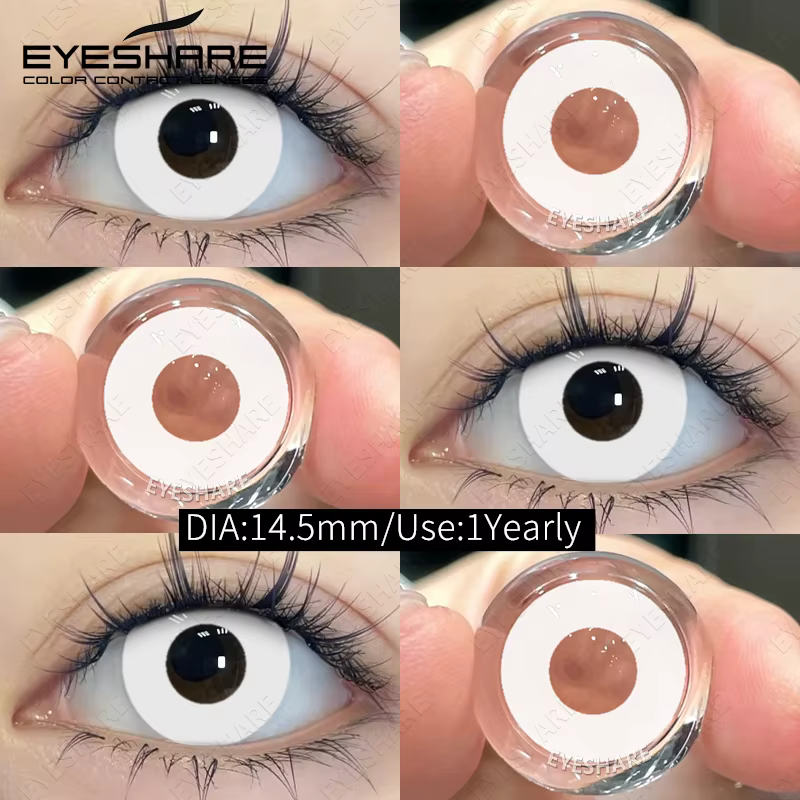 EYESHARE Halloween lentilles de contact rouges 2 pièces lentilles de contact couleur Coplay de Style