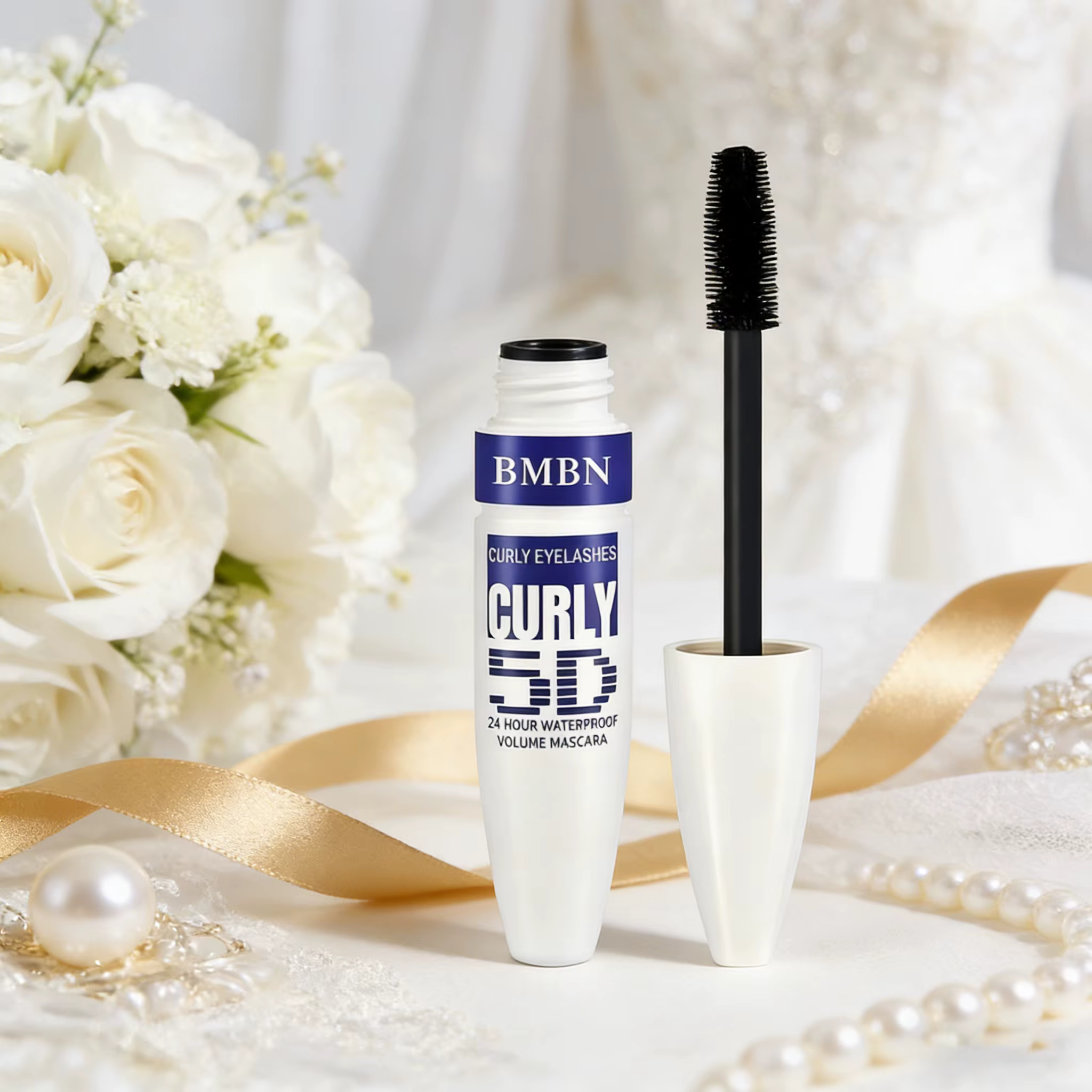 Mascara de Mariage BMBN5D Imperméable Anti-bavures Allongeant Volumisant Courbant Longue Tenue Maqui