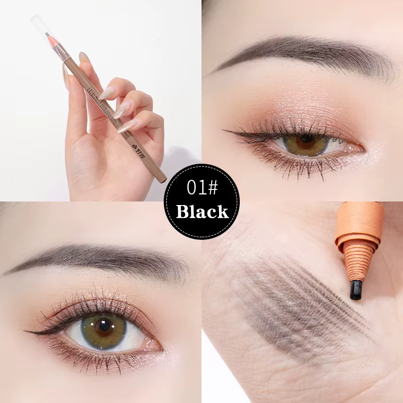 Crayon à sourcils effet tatouage Fine Peel, Maquillage coréen, Imperméable, Rehausseurs de sourcils,