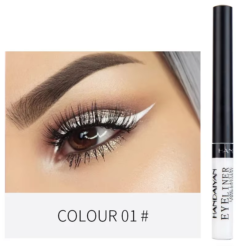 Crayon Eyeliner liquide coloré, imperméable, longue durée, séchage rapide, sans floraison, outils co