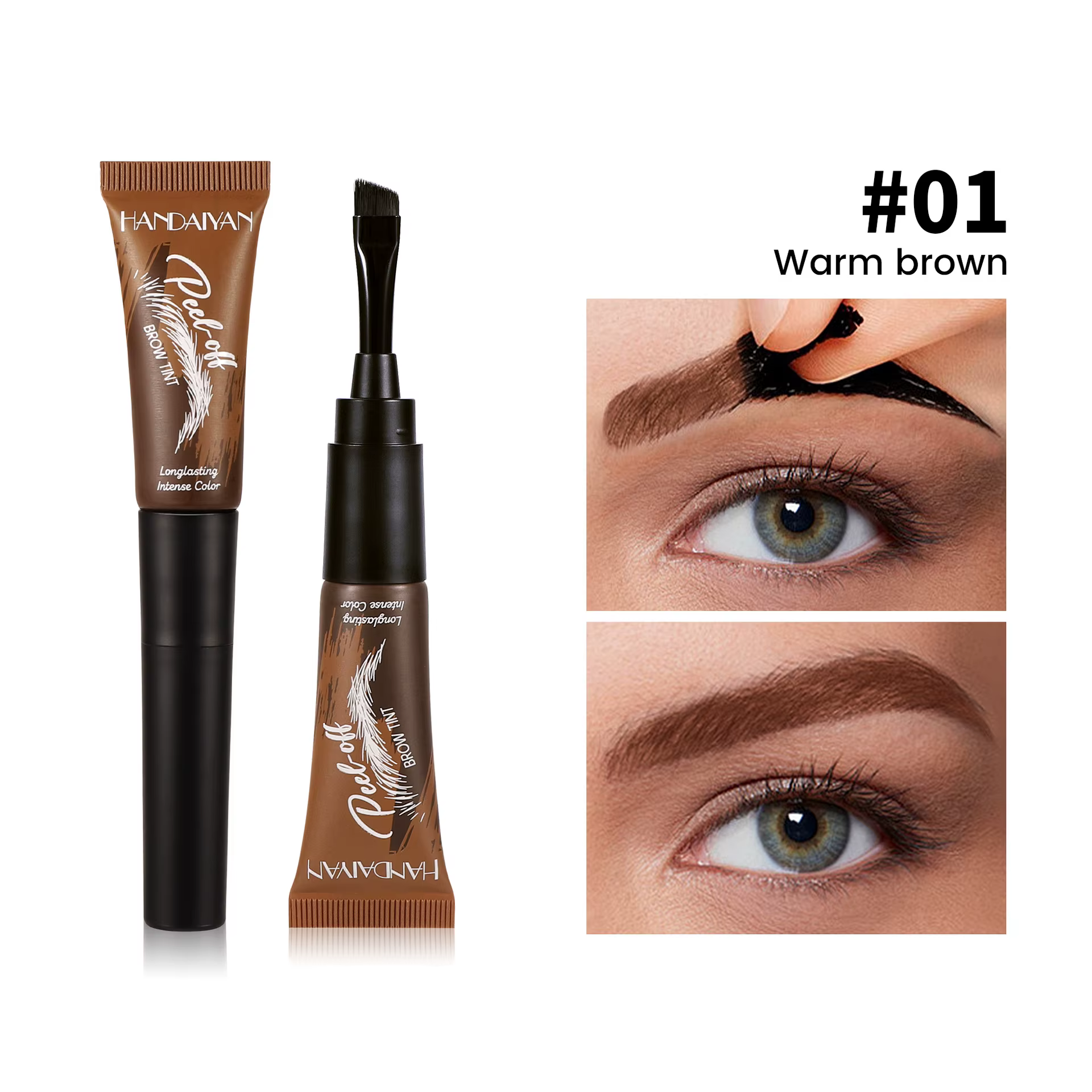 Teinte de tatouage de sourcils teinte de sourcils semi-permanente longue durée imperméable naturel b
