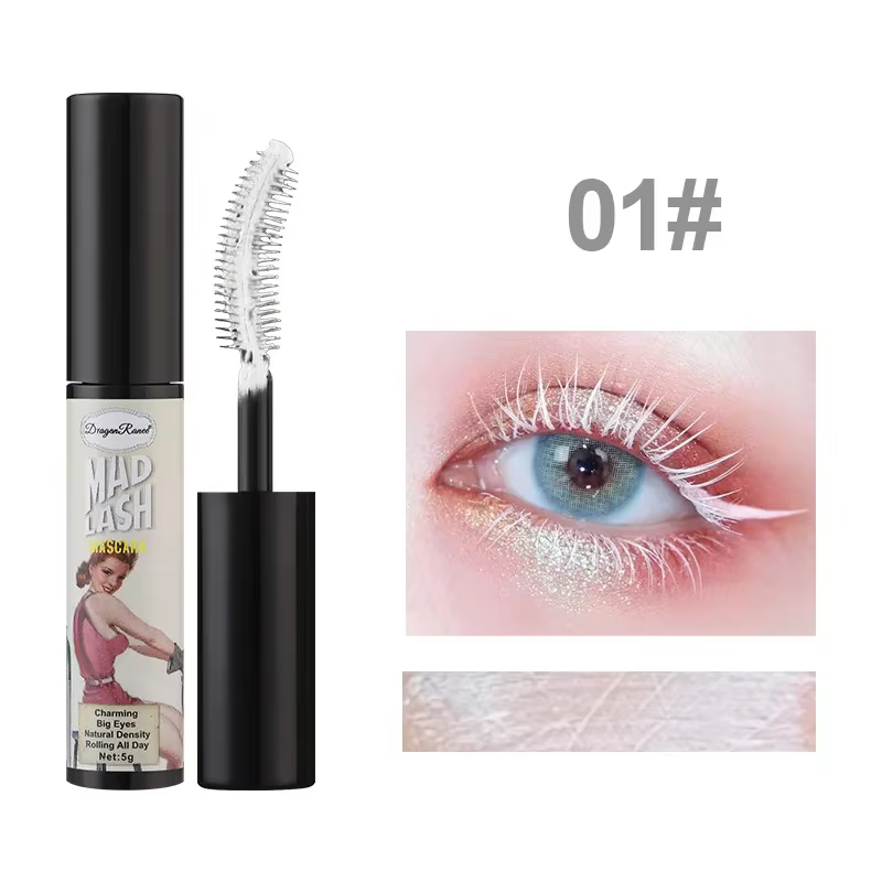 Mascara coloré Extension de cils bleu rose vert Mascara imperméable charmant Mascara bouclé longue d