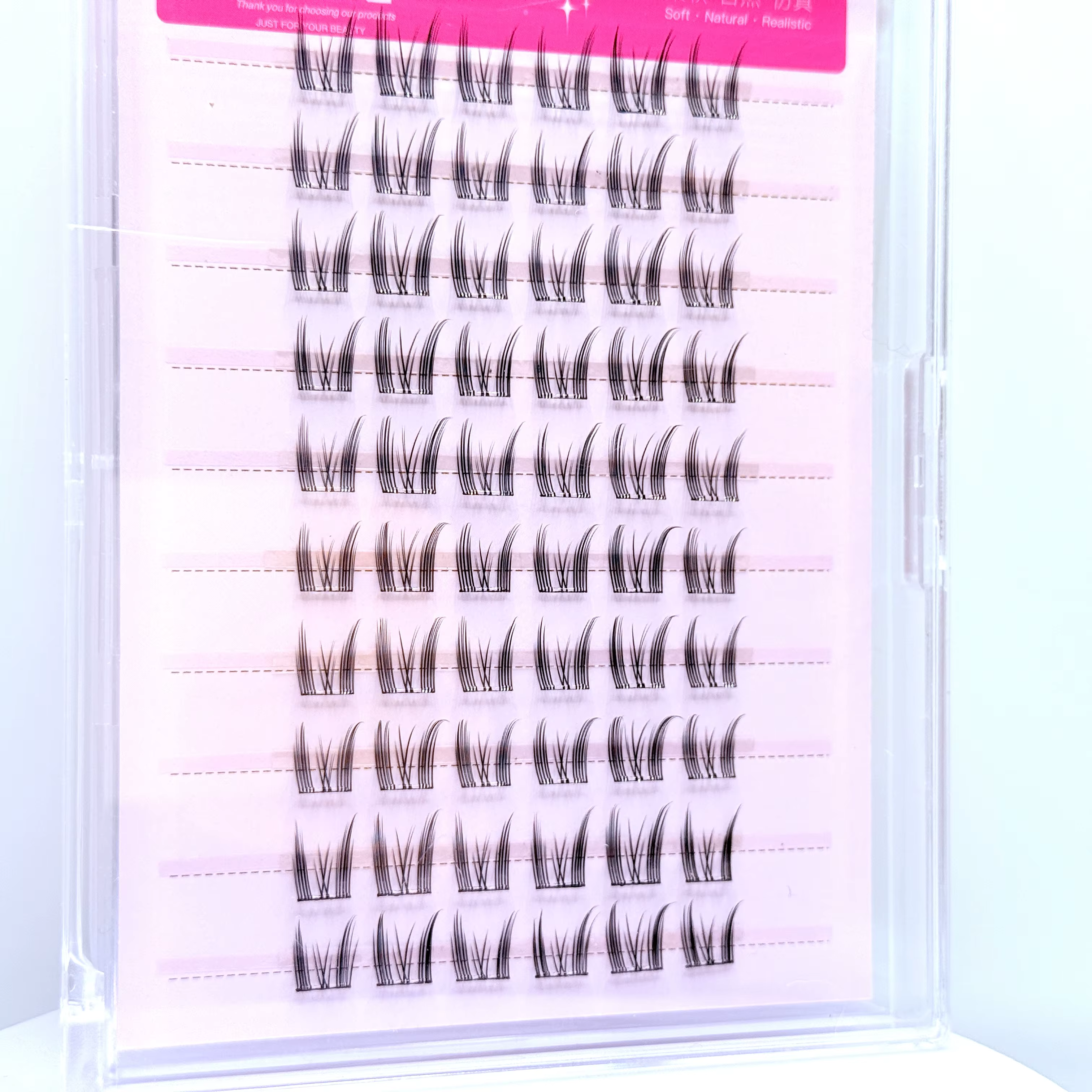 Faux cils auto-adhésifs à 10 rangées, faciles à appliquer, pour un glamour naturel quotidien