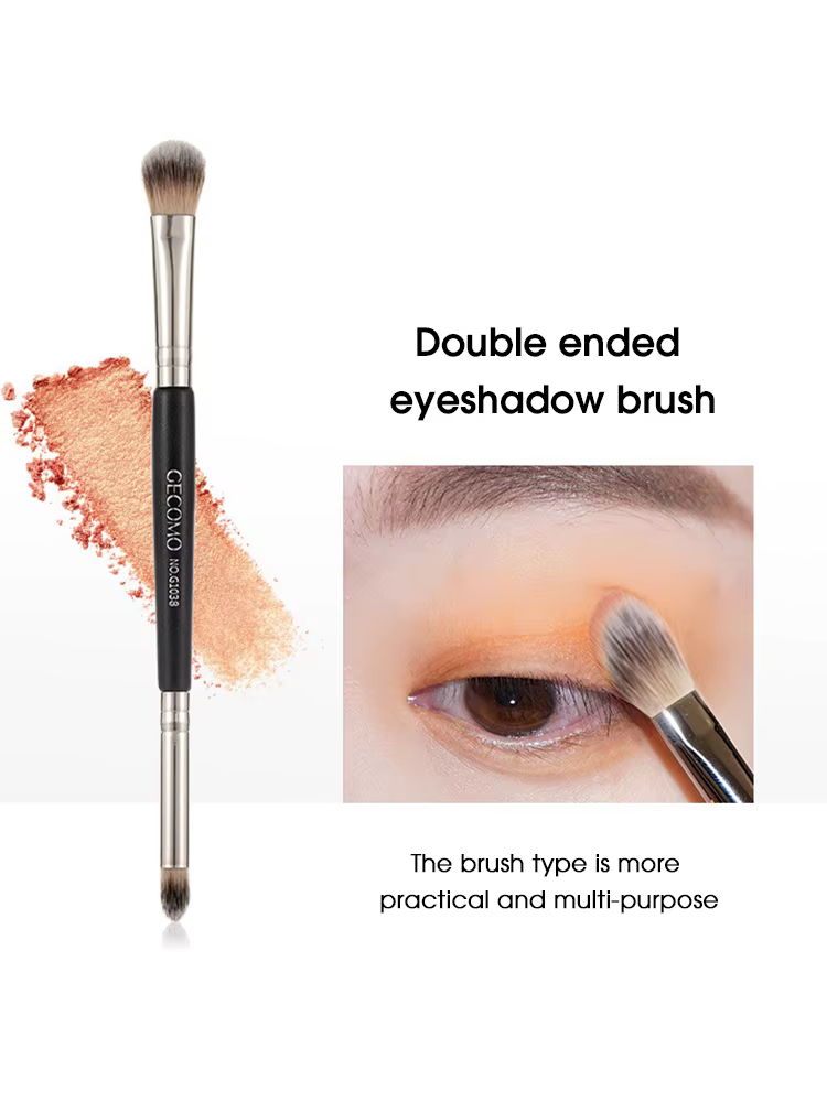 Pinceau de fard à paupières pour peinture à Double tête, pinceau de maquillage pour novice, cheveux