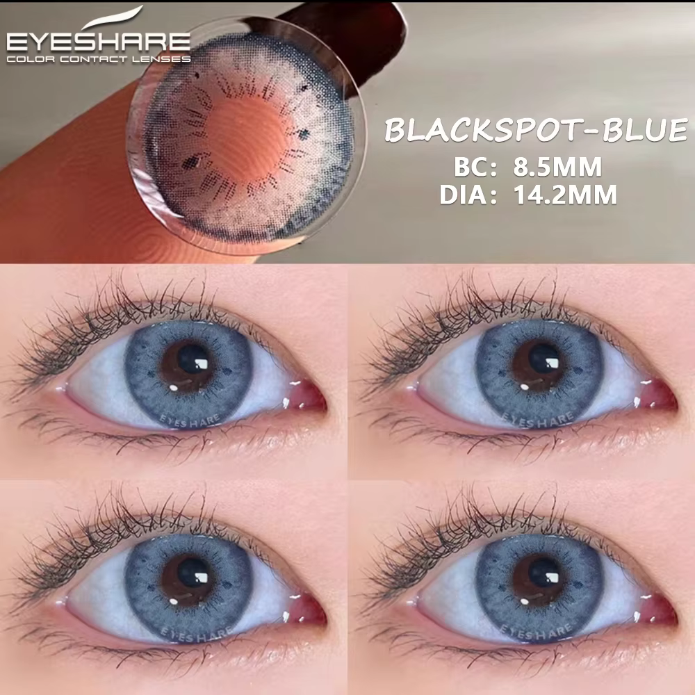 EYESHARE lentilles de contact de couleur pour les yeux 2 pièces lentilles colorées yeux bleus lentil