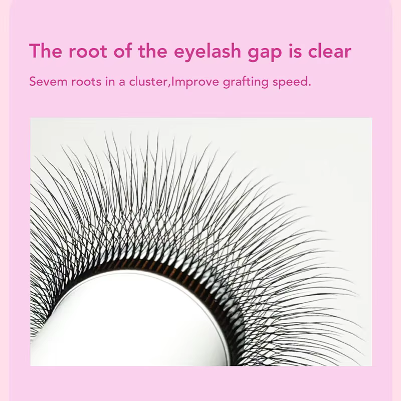DIYDAY nouveau Style 5D W forme Extensions de cils différentes longueurs 5D en forme de W faux cils
