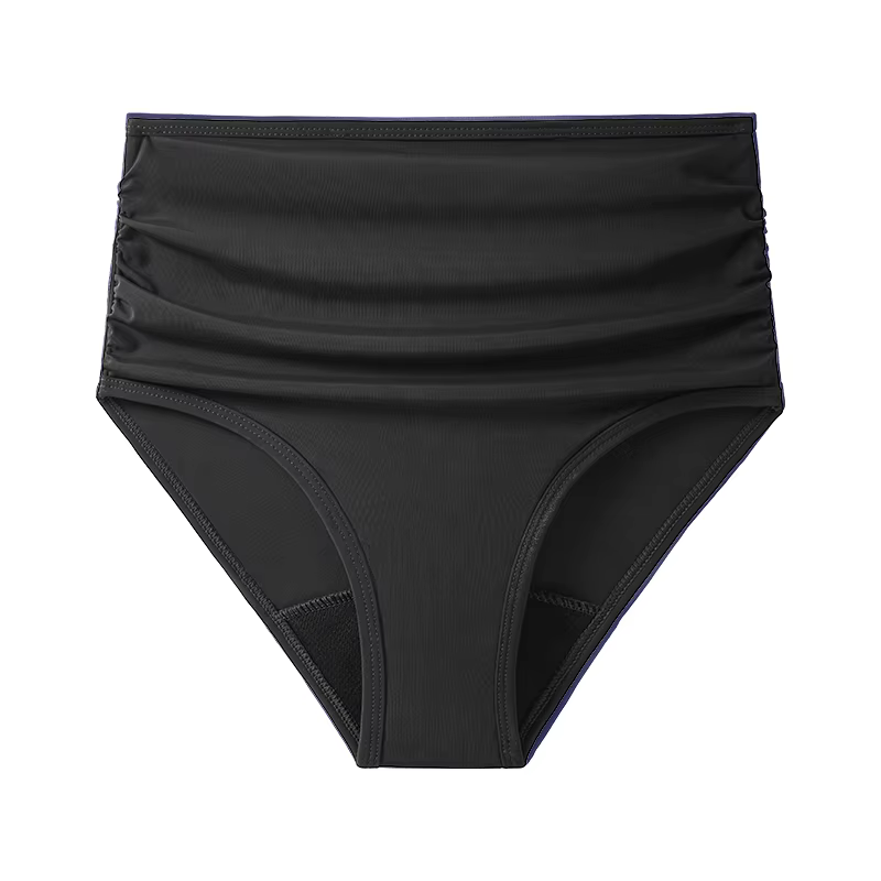 Culotte menstruelle taille haute pour homme, maillot de bain à absorption rapide, bas de bikini impe