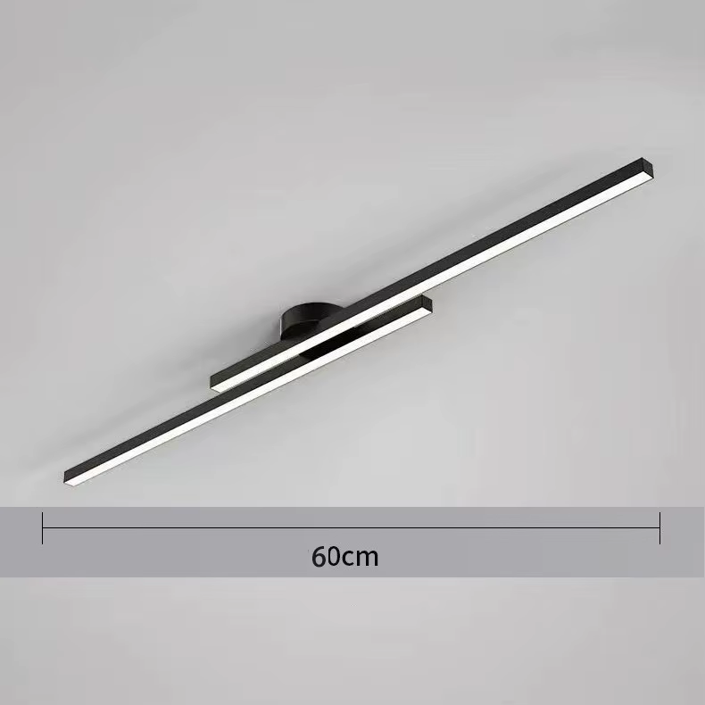 Long aluminium moderne LED plafonnier Design créatif plafonnier luminaire intérieur couloir balcon a