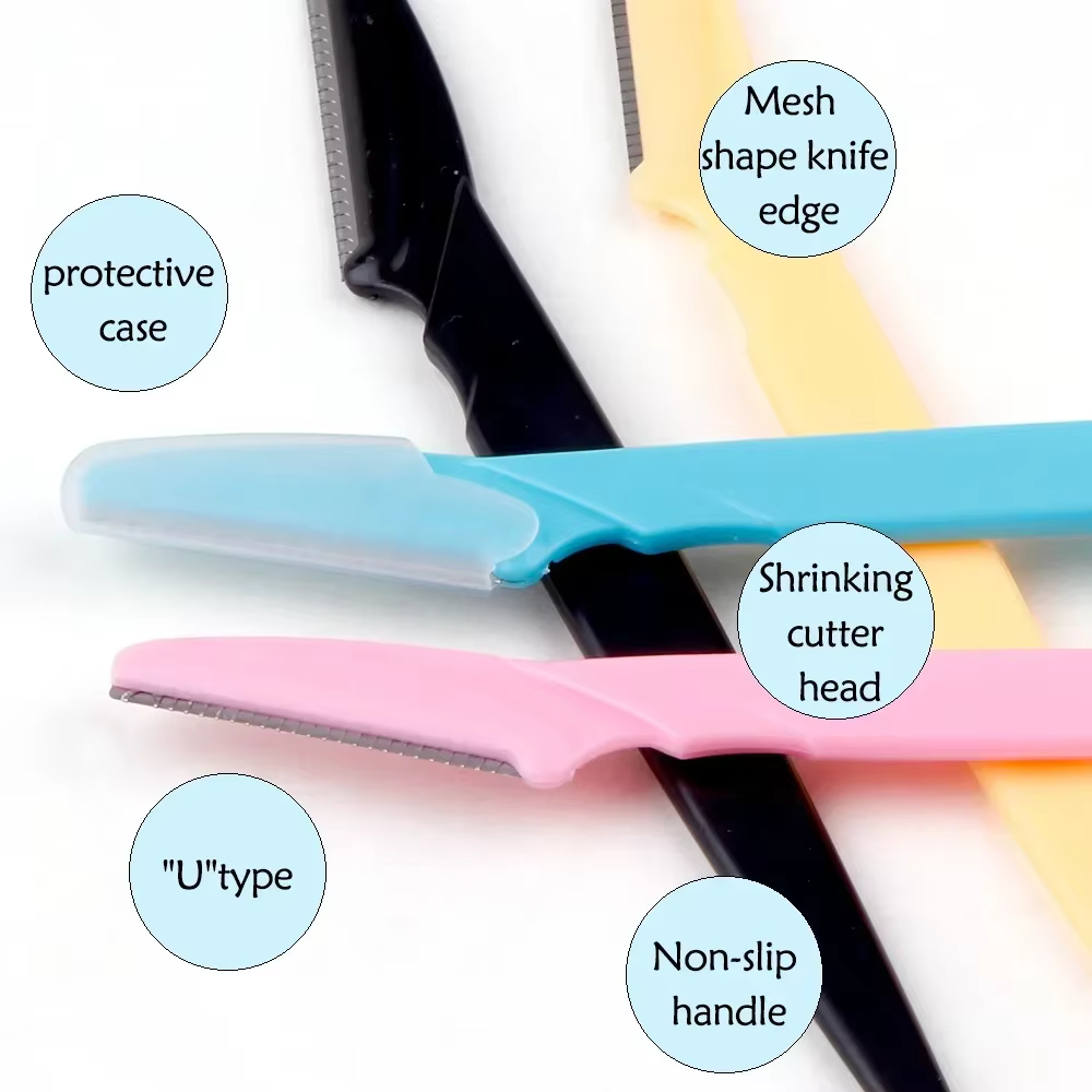 3/4/10 pièces rasoir de sourcils lame rasoir Portable visage rasoir yeux sourcils épilation coupe-ép