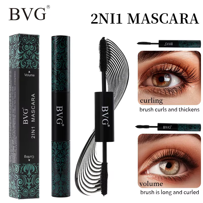 Mascara double effet 2-en-1 BVG en promotion : volume, longueur, waterproof, longue tenue, maquillag