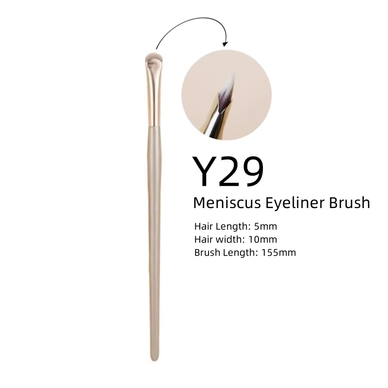 Pinceau eye-liner demi-rond pour contour des yeux accessoire de maquillage pour les yeux