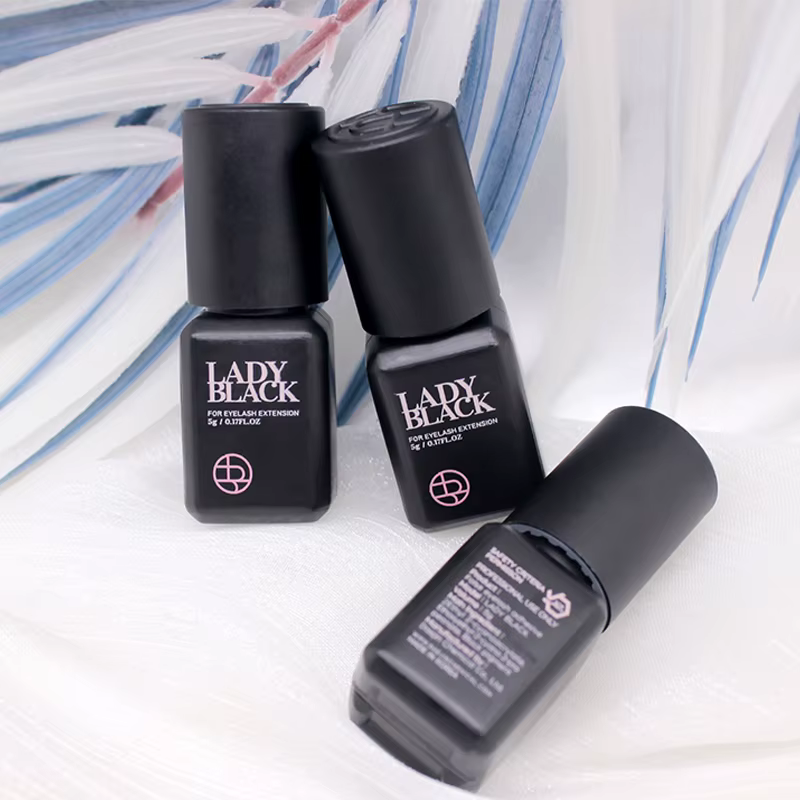 Colle noire originale pour Extension de cils, 10 bouteilles, avec sac Original, faible Irritation, 5