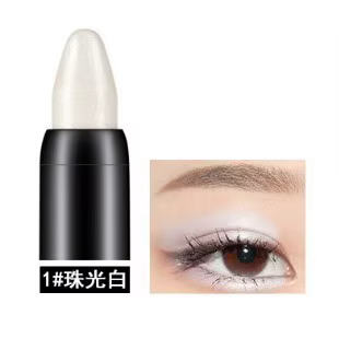 Stylo fard à paupières coloré nacré, ver à soie, surligneur durable, imperméable, ne fleurit pas, sc