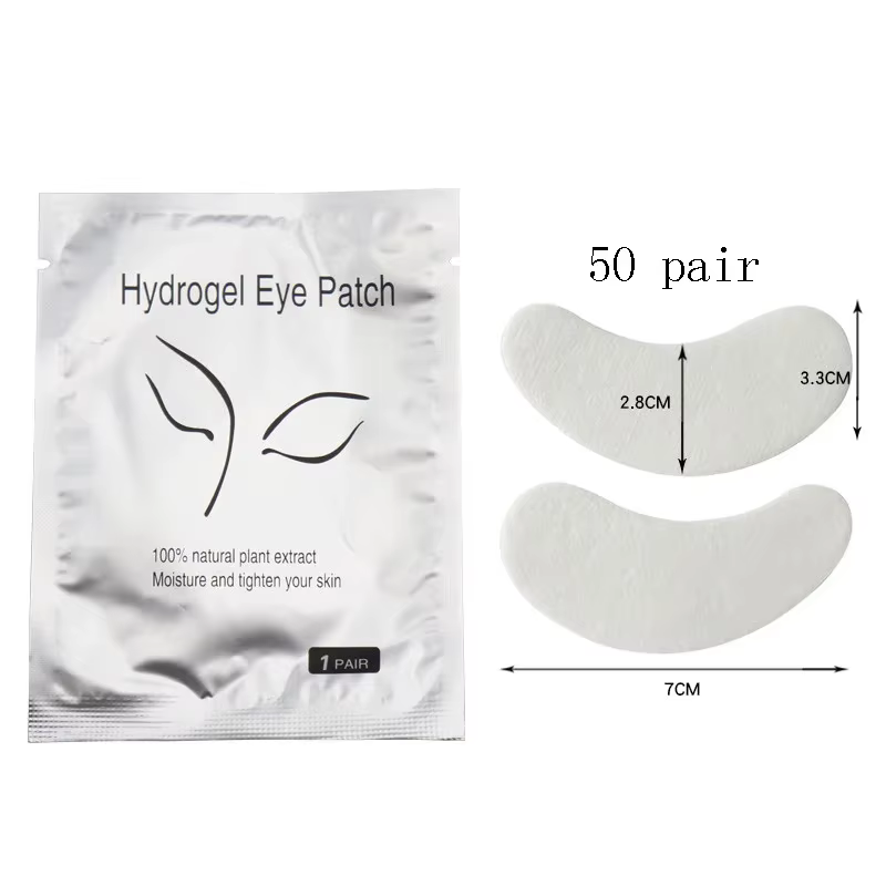50/100/200 paires de coussinets de cils Gel Hydrogel Patch pour les yeux greffage sous les yeux papi