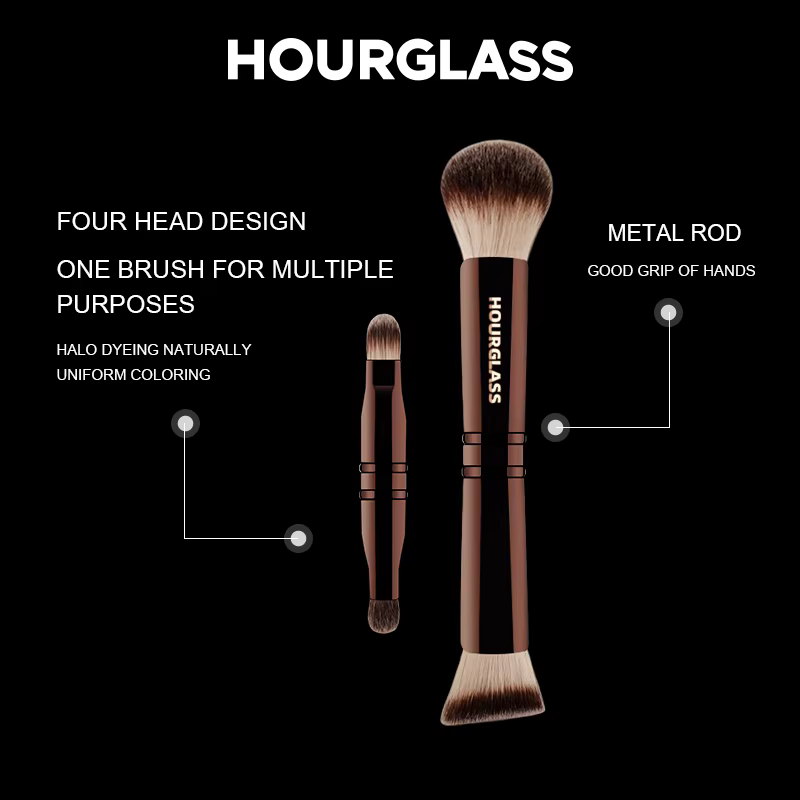 Horglass Pinceaux de maquillage multifonctionnels pour fond de teint, correcteur, poudre libre, fard