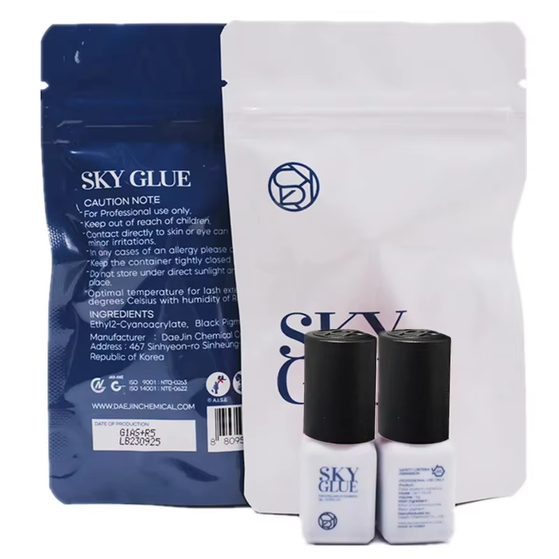5/10 pièces Original corée ciel S + cils colle dame noir adhésif 1-2S séchage rapide Zone ciel forte