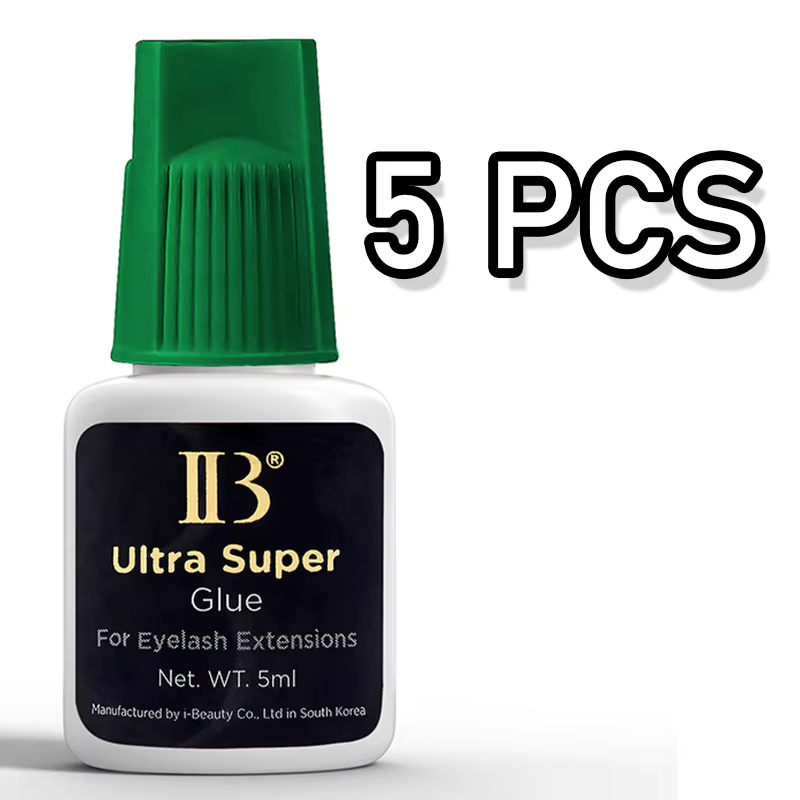 Colle Ultra Super IBeauty pour extensions de cils, adhésif rapide noir pour faux cils, colle forte, 